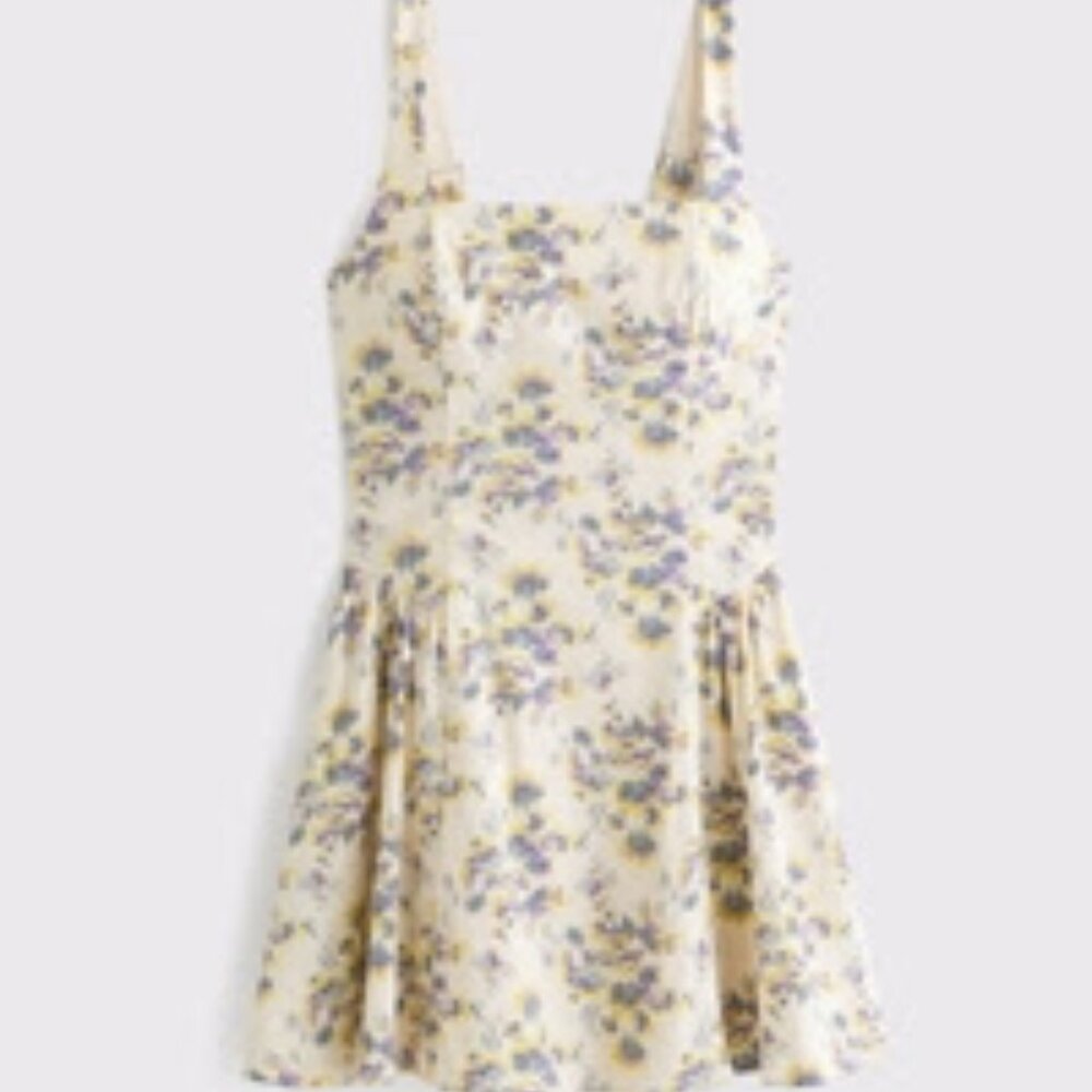 Abercrombie & Fitch Mila Dipped-Waist Stretch Mini Dress